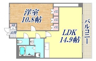 夙川ニューコーポの物件間取画像